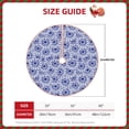 thumbnail image 2 of Sikiie Blue And White Flowers Christmas Tree Skirt, Christmas Tree Decorations, Christmas Decor, Tree Mat Decoration(30-48IN)-30", 2 of 6