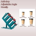 thumbnail image 3 of Dispensador de tazas de papel, soporte ajustable para tazas de café y tapa para estación de café de mostrador, verde profundo, 3 of 6