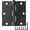 Matte Black, variant on Square Door Hinges Black Matte 3.5 Inch x 3.5" Matte Black Door Hinges 3-1/2" Interior Door Hinge Square Corners Standard Flat/ Bifold Residential Hinges for Doors Hinge Hardware 12