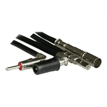 Metra - Antenna Adapters for Select Chrysler, Dodge, Ford, GM and Jeep Vehicles (Pair) - Black