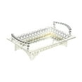thumbnail image 4 of WeiLaiKeQi Serving Tray Vanity Tray Elegant Serving Platter for Kitchen Bathroom Office Silver, 4 of 9