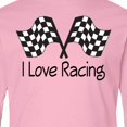 thumbnail image 4 of Inktastic I Love Racing Long Sleeve Youth T-Shirt, 4 of 5
