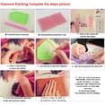 thumbnail image 4 of Pintura de diamante completo DIY pareja bailando punto de cruz decoración de diamantes de imitación imagen de bordado de costura Kearding HA5030-00B, 4 of 6