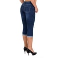 thumbnail image 3 of LilyLLL Womens Mid Waist Skinny Cropped Pants Stretch Denim Jeans, 3 of 3