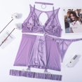 thumbnail image 1 of Body Shaping Body Management Sexy Mesh Steel Ring Multi-piece Split Underwear, 1 of 6