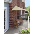thumbnail image 7 of Blue Star Group Terrace Mates Bistro Premium Table Set w/ 9'-Wide OFF-THE-WALL BRELLA - Antique Beige Olefin Canopy, 7 of 7