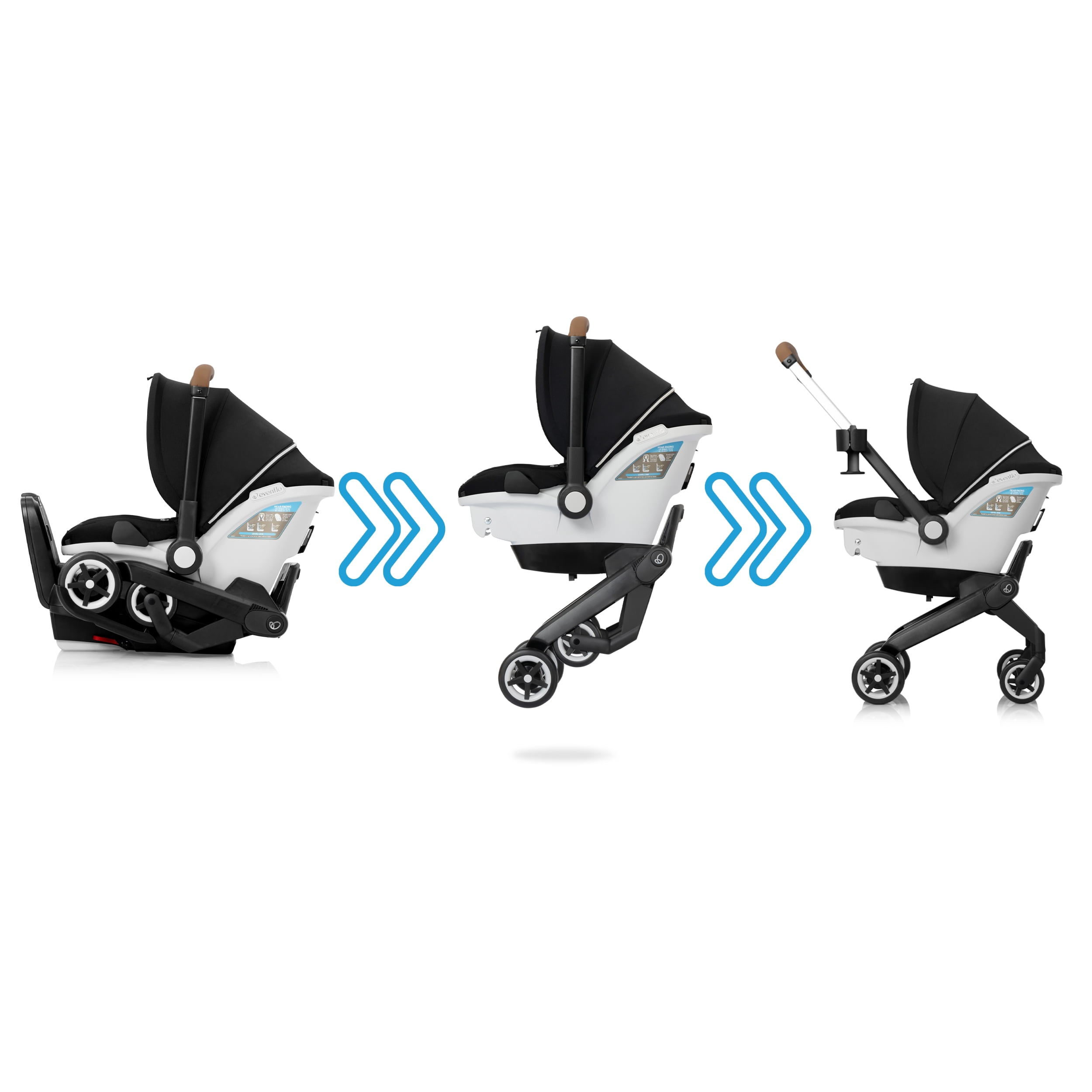 Gold Shyft DualRide with Carryall Storage Infant Car Seat and Stroller Combo (Onyx Black) Sansujyuku sansujyuku.com