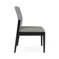 thumbnail image 3 of Pemberly Row Waiting Reception Armless Guest Chair Wood Frame in Gray, 3 of 5