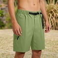 thumbnail image 6 of FRSASU Mens Casual Twill Cargo Shorts Cotton Drawstring Classic Cargo Stretch Short with Multi Pockets Army Green, 6 of 9