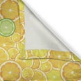 thumbnail image 4 of Ambesonne Fruit Valance Pack of 2, Lemon Orange Circles, 54"X12", Yellow White and Green, 4 of 5