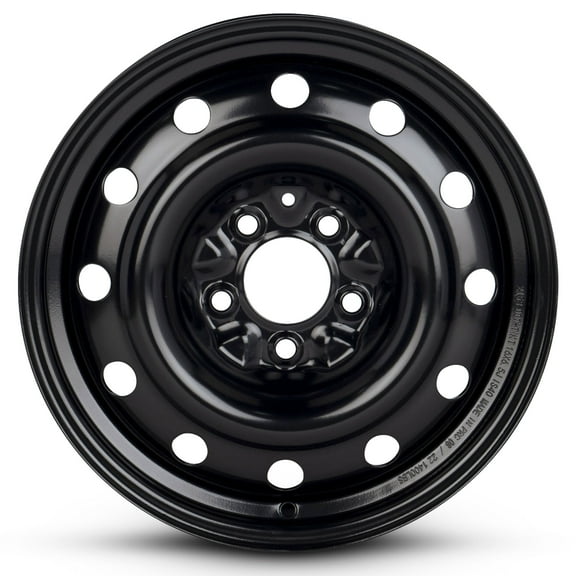 For 1996-2000 Chrysler Town & Country 16 Inch Painted Black Rim - OE Direct Replacement - Road Ready Car Wheel