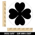 thumbnail image 2 of Four Leaf Clover Lucky Solid Self-Inking Rubber Stamp Ink Stamper - Pink Ink - Large 1-1/2 Inch, 2 of 7