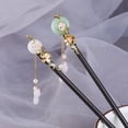 thumbnail image 1 of Horquilla con borlas, accesorios antiguos para el cabello, horquilla de madera con forma de disco, horquilla de madera con forma de escalón, tocado Hanfu, accesorios para cheongsam para mujer, 1 of 5