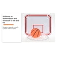 thumbnail image 4 of Yuarrent 1 Juego de aro de baloncesto colgante sin perforaciones marco de tablero trasero de suspensión interior exterior montado en la pared juguete Deportes y aire libre Tipo 2 Yuarrent OD010385-02, 4 of 6