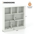 thumbnail image 2 of Resenkos 41 Inches 8-Cube Freestanding Bookcase for Kids-White, Kids Toy Storage for Kids, Boys, Girls, Nursery, 2 of 6