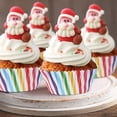 thumbnail image 3 of Revestimientos para cupcakes estándar con forro de papel de aluminio a rayas, tazas multicolor para hornear, taza de molino de viento arcoíris, 200 unidades Sailing Electrónica, 3 of 3
