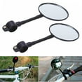 thumbnail image 2 of spellwife 2pcs Bike Rearview Mirror Flexible Rod Adjustable Bicycle Handlebar Mirror with reflector, 2 of 9