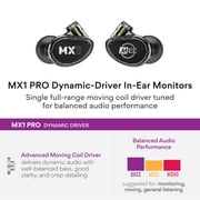 MEE Professional MX1 PRO Dynamic Driver Musicians In Ear Monitor Headphones with Balanced Sound