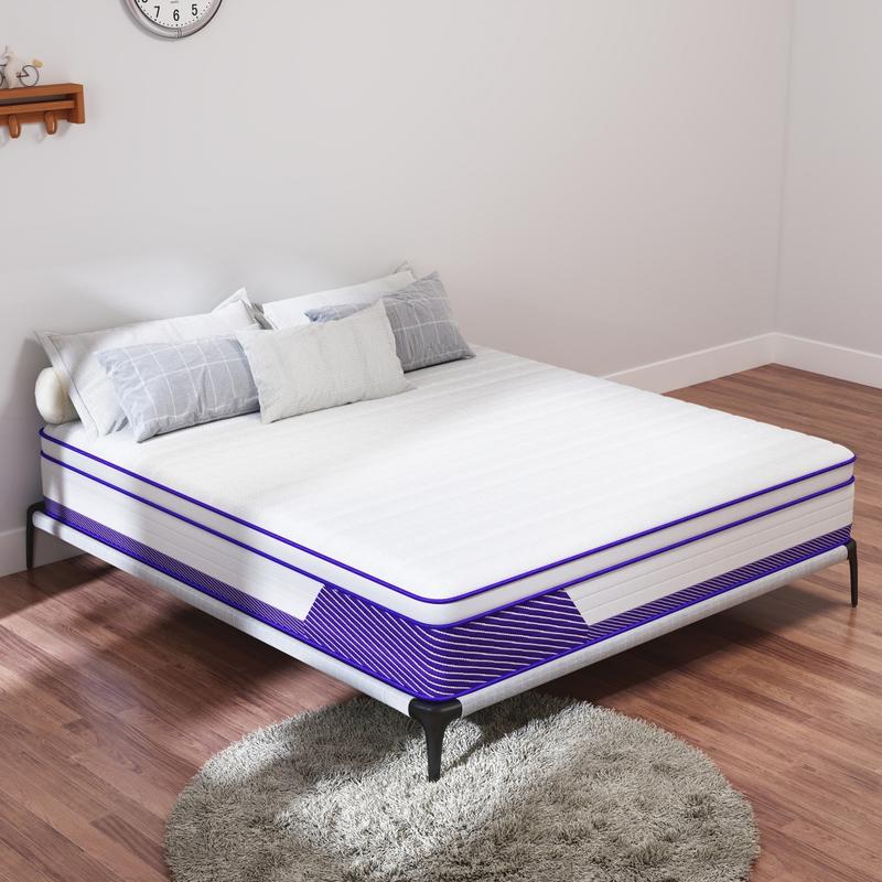12"14" Twin Full Queen King Size Mattress In A Box Hybrid Pocket Spring Memory Foam Medium Firm Bed Mattresses Modern Bedroom