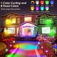 thumbnail image 4 of Solar Color Changing Spot Lights Outdoor 6 Pack, 9 Multicolored Modes, IP65 Waterproof USB & Solar Powered Landscape Spotlight, 45 LEDs Bright Garden Lighting, Uplight for Tree, Yard, Outside, 4 of 6