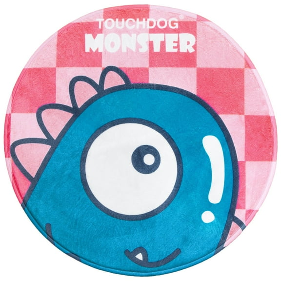 Touchdog Cartoon Shoe-faced Monster Rounded Mat for Cats and Dogs