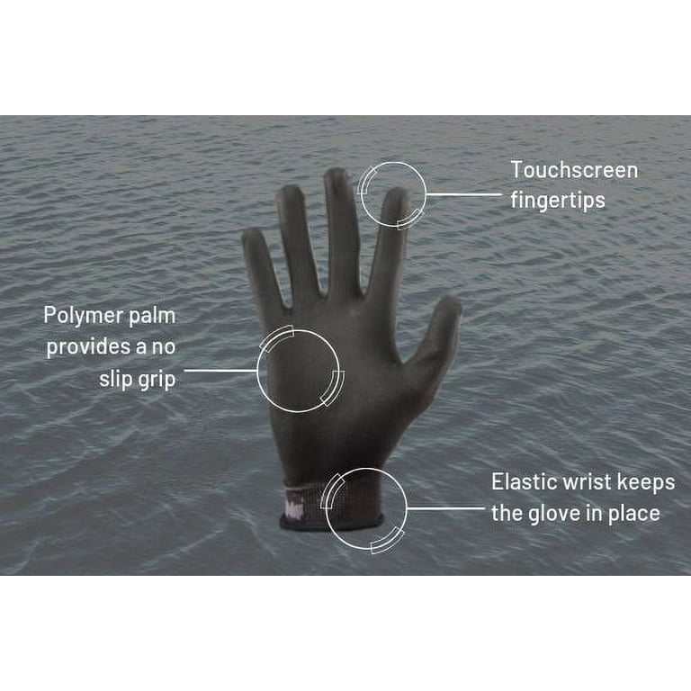 Gorilla Grip Fishing Gloves, Veil Spectre Green, No Slip Polymer Grip, XL,  Model# 25108-26 
