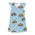 thumbnail image 1 of oqasdz Robe Fille Mode Enfants Mignonne Imprimé Robe Princesse Robe Décontractée pour Tout-Petits, 1 of 2
