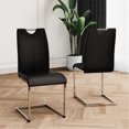 thumbnail image 5 of Faux Leather Padded - Ergonomic & Comfort - Dining Living Bedroom Kitchen - Waterproof Easy Clean Dining Chairs Set of 2, 5 of 6