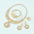 thumbnail image 3 of Conjunto de joyería de moda para damas, 5 piezas, accesorios, joyas de oro, 5 piezas, 3 of 5