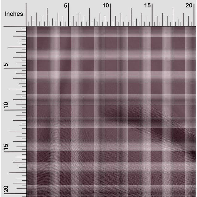 oneOone Tissu Polyester Lycra Tissu de Décoration à Carreaux Vichy Imprimé BTY 56 Pouces de Large