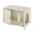 thumbnail image 4 of Furinno FH22302WW Peli Farmhouse Cat Litter Box Enclosure, White Wash, 4 of 6