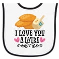 thumbnail image 2 of Inktastic Hanukkah Cute Latke Dreidel Baby Terry Cloth Bib, 2 of 3