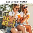 thumbnail image 5 of Large Capacity Tote Bag,Colorful Sunflower Pattern Handbag Fashion Luxury Tote Bag,15.7"x13"x 5.1" Inches,Laptop Compatible, 5 of 6