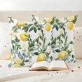 thumbnail image 3 of Lemon Fruit Outdoor Waterproof Pillow Covers, Vintage Tree Leaf Branch Flower Floral Decorative Square Throw Pillowcase Sofa Cushion Sham for Patio/Couch/Chair, 26"x26" 2 Pack, 3 of 8