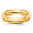 thumbnail image 5 of 14K Yellow Gold 5mm Half Round with Edge Band Ring Size 9, 5 of 7