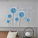 thumbnail image 1 of Pegatinas de pared de diente de león azul perfecl calcomanías florales extraíbles impermeables mariposas, 1 of 8