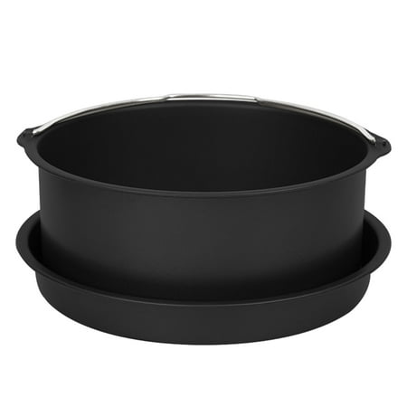 

Hadanceo 1 Set 6/7/8/9 Inch Cake Basket Non-stick Pot Round Ergonomic Handle Design Baking Tray Pan Cooking Accessory