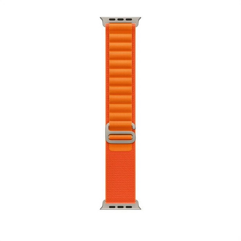Restored Apple Watch Ultra (GPS + Cellular) 49mm Titanium Case with Orange  Alpine Loop Used Excellent Condition