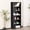 6 Tier Black, variant on JIOABL 6 Tiers Bookcase, 63 Inch Large Storage Tall Standing Bookshelf with Adjustable Shelves for Home Office, Living Room, Bed Room, Black
