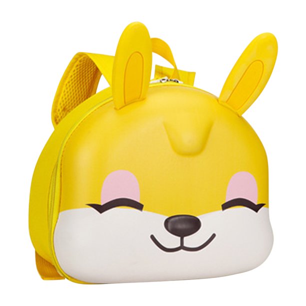 Mochila Para Niños Pequeños Mochila de conejo de dibujos animados para niños pequeños, bolsas de libros Oxford para niños, bonitas para niñas (amarillo)