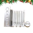 thumbnail image 4 of EeaseCA 11 Pcs/Set Practical DIY Leather Tool Die Punch Hole Snap Rivet Setter Base Kit for Home Handmade Leather Craft DIY Tools Clothing Making Tool, 4 of 7