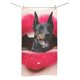 thumbnail image 1 of Toalla de Baño ABPHQTO para Perros Labios Rojos 75x140 cm, 1 of 3