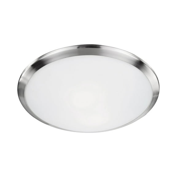 Malta 15" Flush Mount 2X60W E26 Brushed Nickel