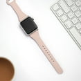 thumbnail image 2 of WFEAGL Leather Band for iWatch Apple Watch Band 42mm 44mm Pink Sand/Silver, 2 of 5