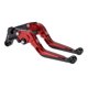 thumbnail image 1 of Palancas de freno y embrague cortas y largas para Yamaha YZF R1 1999-2001, palanca de freno ajustable de motocicleta, aleación de aluminio, mango rojo con extremo negro, 1 of 1