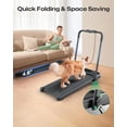 thumbnail image 3 of UREVO Strol 2E Pro Smart Walking Pad Treadmill with Safety Handle, 12% Incline, APP, LED Display, Under Desk, 3 of 11