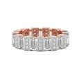 thumbnail image 2 of Baguette & Round Shape Lab Grown Diamond Jordan Eternity Ring For Women | 5 Carat IGI Certified 14K Rose Gold | FG-VS Quality Friendly Diamonds Eternity Ring Size 6, 2 of 4