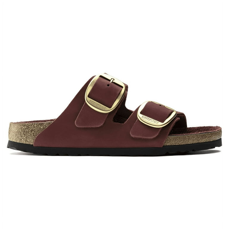 Birkenstock Arizona Big Buckle Narrow Leather Sandal, 37, Red