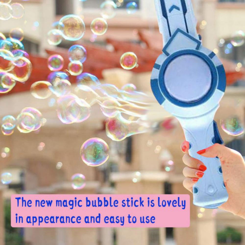 Nihexo Elastic Smog Bubble Machine,Automatic Magic Smoke Bubble Machine for Kids 