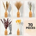 thumbnail image 3 of Sanmadrola Pampas Grass Fall Decor Autumn Decorations for Home Thanksgiving Table Boho Flowers Orange Fluffy Dried Flower Dry Pompas 17" Decorations Indoor, 3 of 7